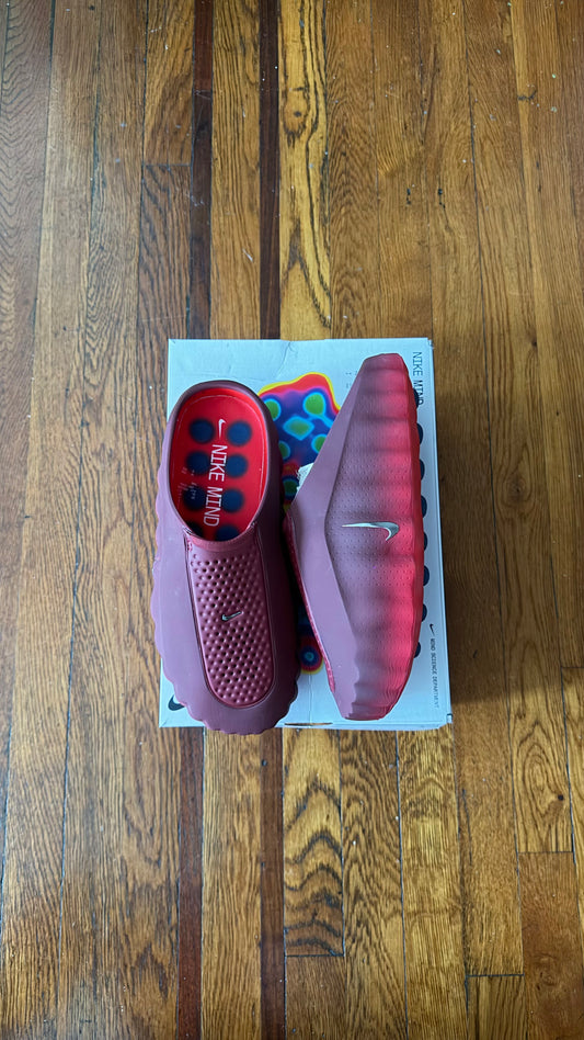 Nike Mind 001 Men's Slide Sandals Red/Burgundy